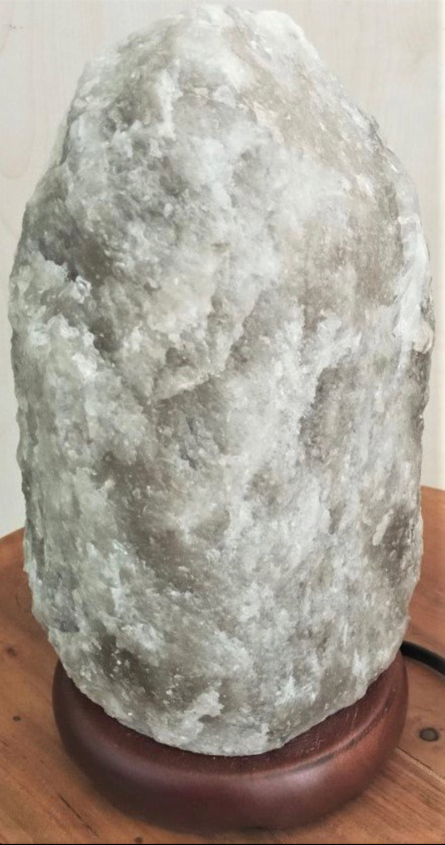 Himalayan Grey Salt Crystal Lamp 3-4.5kgs