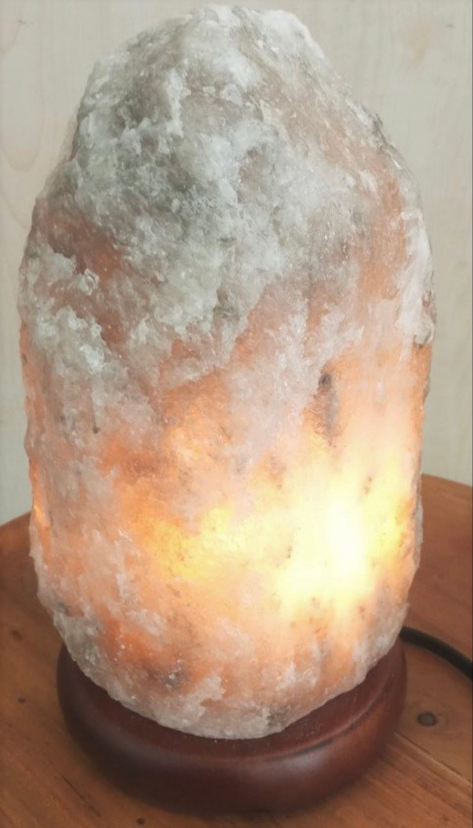 Himalayan Grey Salt Crystal Lamp 3-4.5kgs