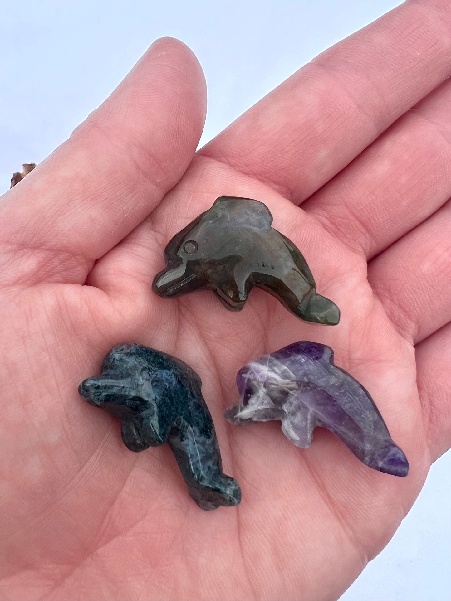 Mini Carved Dolphins