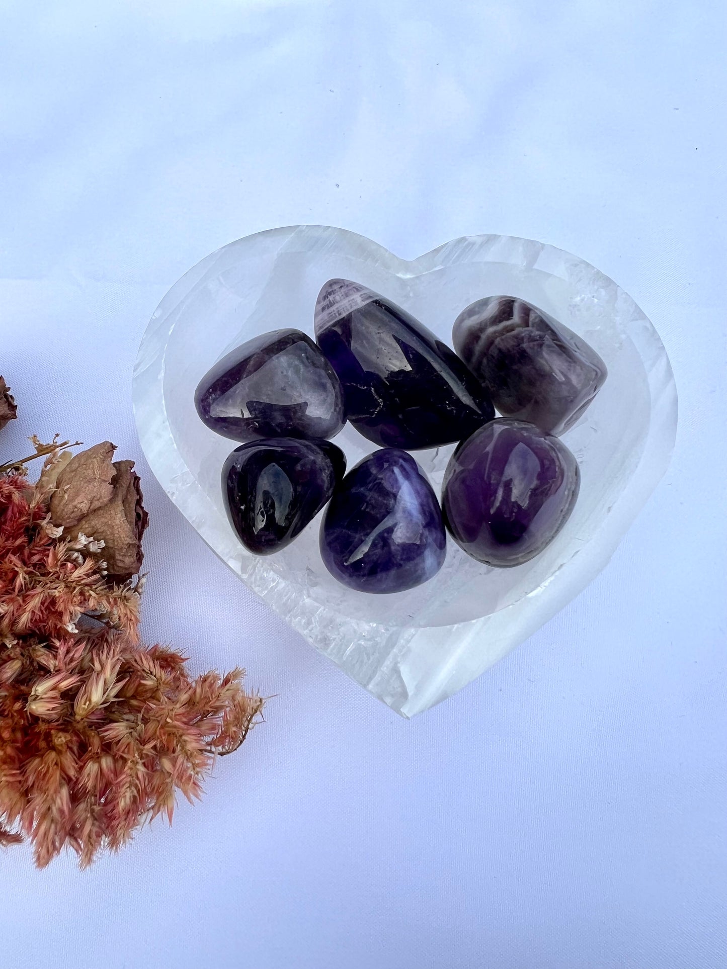 Chevron Amethyst Tumbles $5