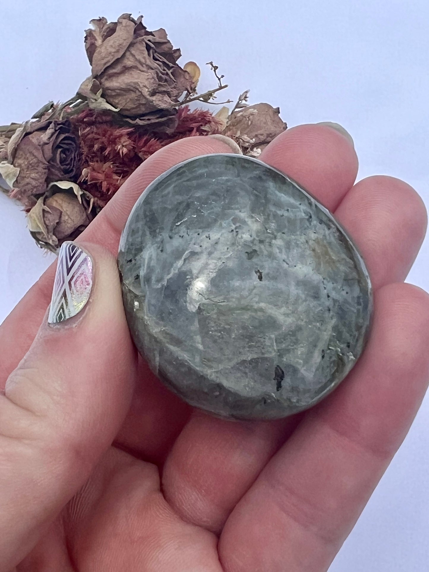 Labradorite Palm Stone Small - L39