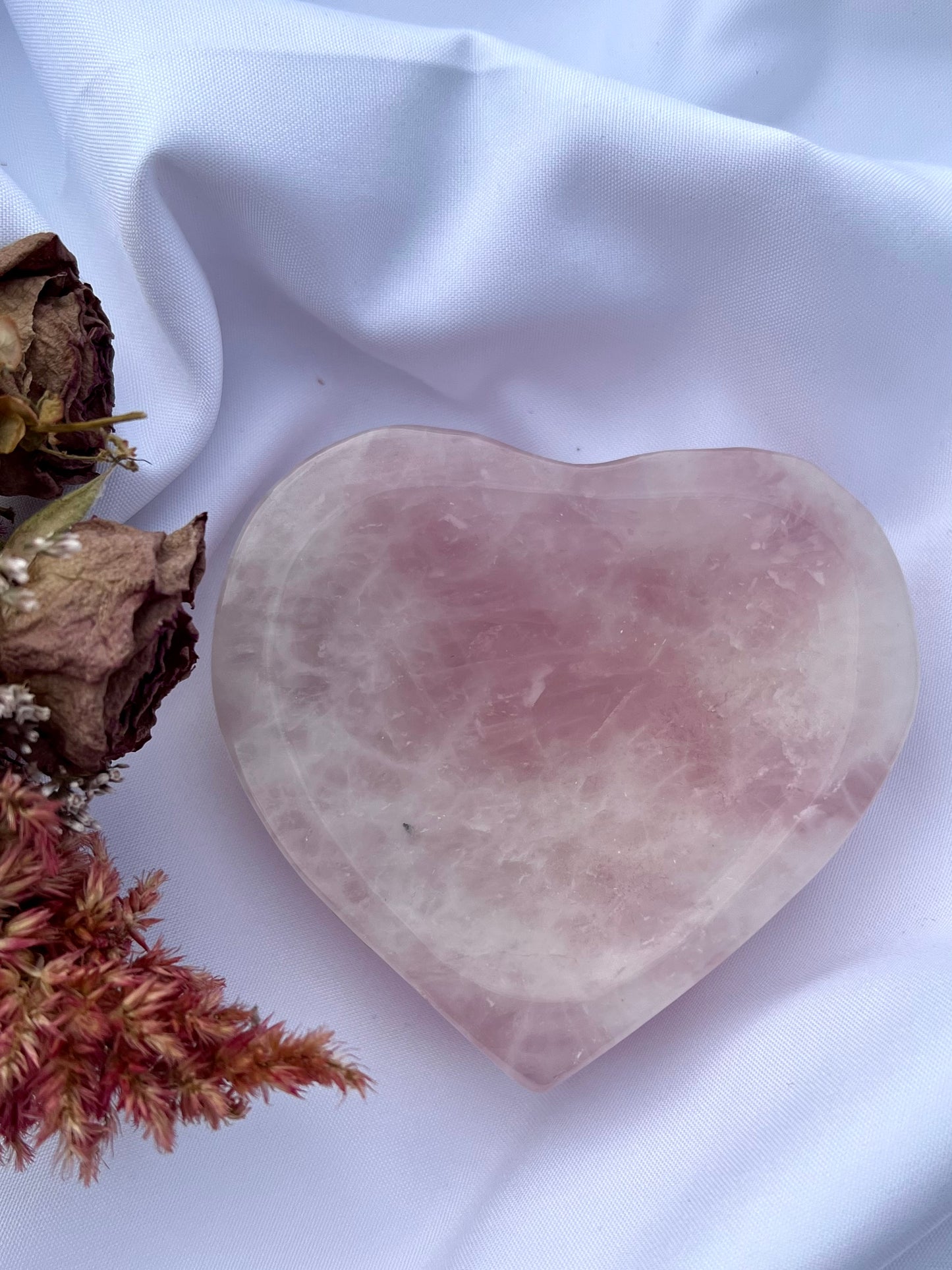 Rose Quartz Heart Bowl